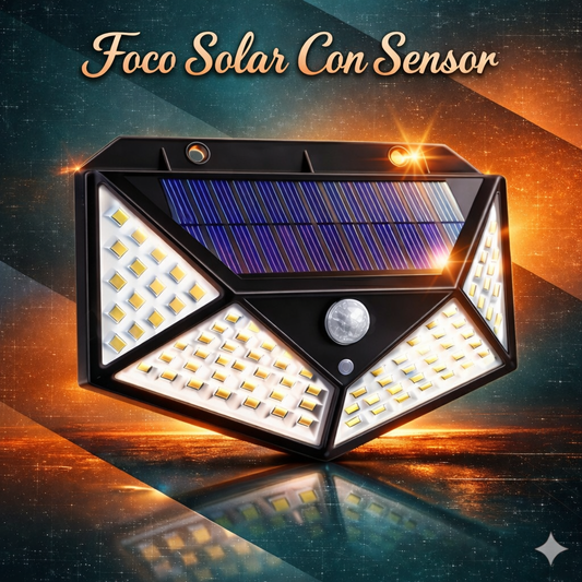 Foco Solar Premium Con Sensor Movimiento