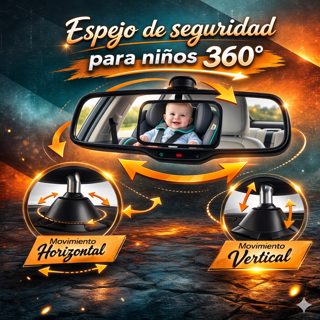 ESPEJO DE SEGURIDAD PARA NIÑOS 360