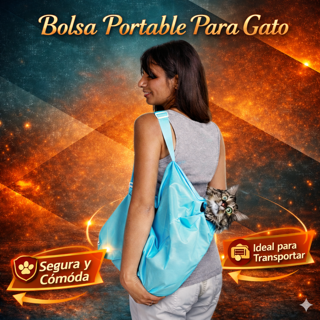 BOLSA DE TRANSPORTE PORTABLE PARA GATOS