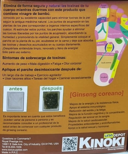 PARCHE KINOKI PRIMIUN  DESINTOXICANTE