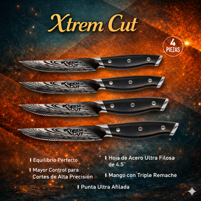 Xtrem Cut Steak Series Set Cuchillos x 4