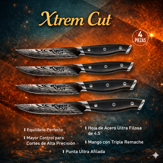 Xtrem Cut Steak Series Set Cuchillos x 4